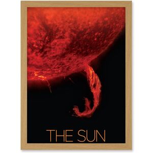 Artery8 NASA Our Solar System The Sun Coronal Ejection Solar Filament Artwork Framed Wall Art Print A4 in Light Oak Light Oak Artery8 NASA Our Solar System The Sun Coronal Ejection Solar Filament Artwork Framed Wall Art Print A4 in Light Oak Light Oak