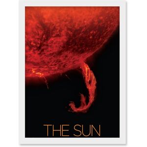 Artery8 NASA Our Solar System The Sun Coronal Ejection Solar Filament Artwork Framed Wall Art Print A4 in White White Artery8 NASA Our Solar System The Sun Coronal Ejection Solar Filament Artwork Framed Wall Art Print A4 in White White