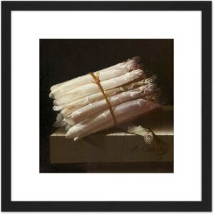 Artery8 Adriaen Coorte Still Life With Asparagus Painting 8X8 Inch Square Wooden Framed Wall Art Print Picture with Mount in Black Black Artery8 Adriaen Coorte Still Life With Asparagus Painting 8X8 Inch Square Wooden Framed Wall Art Print Picture with Mount in Black Black
