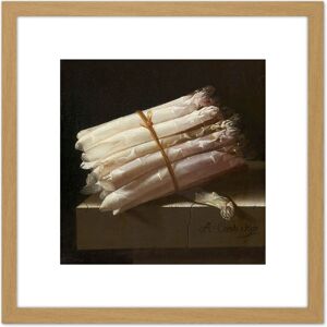 Artery8 Adriaen Coorte Still Life With Asparagus Painting 8X8 Inch Square Wooden Framed Wall Art Print Picture with Mount in Light Oak Light Oak Artery8 Adriaen Coorte Still Life With Asparagus Painting 8X8 Inch Square Wooden Framed Wall Art Print Picture with Mount in Light Oak Light Oak