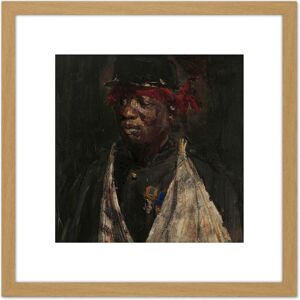 Artery8 Isaac Israels Portrait Of A Wounded Knil Soldier 8X8 Inch Square Wooden Framed Wall Art Print Picture with Mount in Light Oak Light Oak Artery8 Isaac Israels Portrait Of A Wounded Knil Soldier 8X8 Inch Square Wooden Framed Wall Art Print Picture with Mount in Light Oak Light Oak