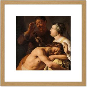 Artery8 Jan Lievens Samson & Delilah Bible Paitning 8X8 Inch Square Wooden Framed Wall Art Print Picture with Mount in Light Oak Light Oak Artery8 Jan Lievens Samson & Delilah Bible Paitning 8X8 Inch Square Wooden Framed Wall Art Print Picture with Mount in Light Oak Light Oak