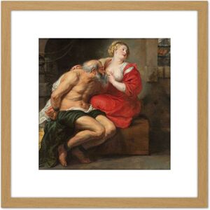 Artery8 Peter Paul Rubens Cimon & Pero Roman Charity 8X8 Inch Square Wooden Framed Wall Art Print Picture with Mount in Light Oak Light Oak Artery8 Peter Paul Rubens Cimon & Pero Roman Charity 8X8 Inch Square Wooden Framed Wall Art Print Picture with Mount in Light Oak Light Oak