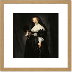 Artery8 Rembrandt Oopjen Coppit Portrait Woman Life Drawing 8X8 Inch Square Wooden Framed Wall Art Print Picture with Mount in Light Oak Light Oak Artery8 Rembrandt Oopjen Coppit Portrait Woman Life Drawing 8X8 Inch Square Wooden Framed Wall Art Print Picture with Mount in Light Oak Light Oak
