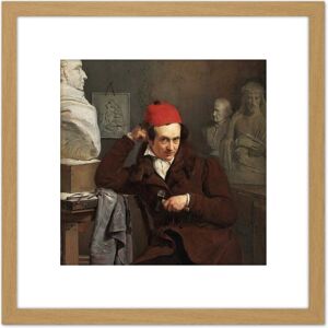 Artery8 Van Beveren Portrait Of Louis Royer Painting 8X8 Inch Square Wooden Framed Wall Art Print Picture with Mount in Light Oak Light Oak Artery8 Van Beveren Portrait Of Louis Royer Painting 8X8 Inch Square Wooden Framed Wall Art Print Picture with Mount in Light Oak Light Oak