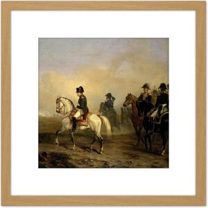 Artery8 Vernet Emperor Napoleon Riding Horse Painting 8X8 Inch Square Wooden Framed Wall Art Print Picture with Mount in Light Oak Light Oak Artery8 Vernet Emperor Napoleon Riding Horse Painting 8X8 Inch Square Wooden Framed Wall Art Print Picture with Mount in Light Oak Light Oak