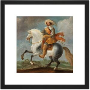 Artery8 Van Hillegaert Portrait Prince Frederick Henry 8X8 Inch Square Wooden Framed Wall Art Print Picture with Mount in Black Black Artery8 Van Hillegaert Portrait Prince Frederick Henry 8X8 Inch Square Wooden Framed Wall Art Print Picture with Mount in Black Black