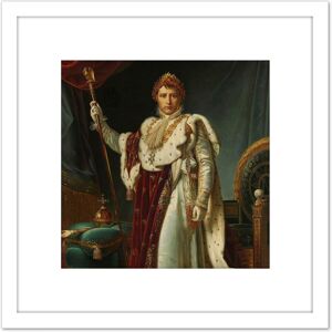 Artery8 Gerard Portrait Emperor Napoleon I Bonaparte 8X8 Inch Square Wooden Framed Wall Art Print Picture with Mount in White White Artery8 Gerard Portrait Emperor Napoleon I Bonaparte 8X8 Inch Square Wooden Framed Wall Art Print Picture with Mount in White White