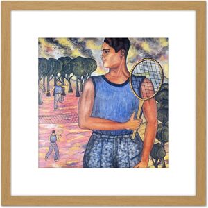 Artery8 Angel Portrait Hugo Tilghman Tennis Player Painting 8X8 Inch Square Wooden Framed Wall Art Print Picture with Mount in Light Oak Light Oak Artery8 Angel Portrait Hugo Tilghman Tennis Player Painting 8X8 Inch Square Wooden Framed Wall Art Print Picture with Mount in Light Oak Light Oak