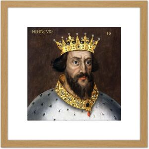 Artery8 Anonymous Portrait King Henry I England Painting 8X8 Inch Square Wooden Framed Wall Art Print Picture with Mount in Light Oak Light Oak Artery8 Anonymous Portrait King Henry I England Painting 8X8 Inch Square Wooden Framed Wall Art Print Picture with Mount in Light Oak Light Oak