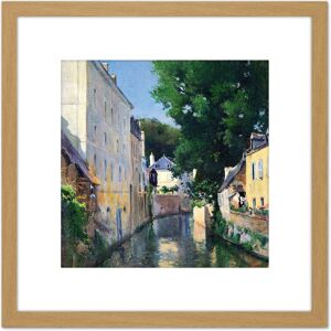 Artery8 Aureliano De Beruete The River Isole Quimperle 8X8 Inch Square Wooden Framed Wall Art Print Picture with Mount in Light Oak Light Oak Artery8 Aureliano De Beruete The River Isole Quimperle 8X8 Inch Square Wooden Framed Wall Art Print Picture with Mount in Light Oak Light Oak