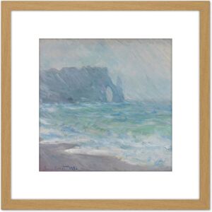 Artery8 Claude Monet Regnvaer Etretat Painting 8X8 Inch Square Wooden Framed Wall Art Print Picture with Mount in Light Oak Light Oak Artery8 Claude Monet Regnvaer Etretat Painting 8X8 Inch Square Wooden Framed Wall Art Print Picture with Mount in Light Oak Light Oak