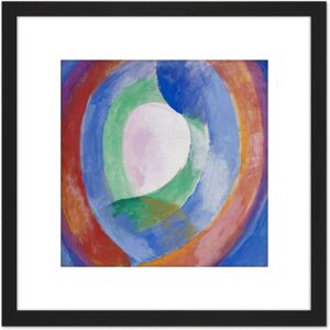 Artery8 Delaunay Robert Formes Circulaires Lune No 1 8X8 Inch Square Wooden Framed Wall Art Print Picture with Mount in Black Black Artery8 Delaunay Robert Formes Circulaires Lune No 1 8X8 Inch Square Wooden Framed Wall Art Print Picture with Mount in Black Black