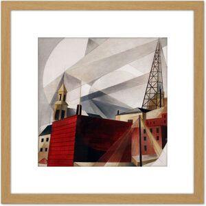 Artery8 Demuth Lancaster Pa Buildings Precisionist Painting 8X8 Inch Square Wooden Framed Wall Art Print Picture with Mount in Light Oak Light Oak Artery8 Demuth Lancaster Pa Buildings Precisionist Painting 8X8 Inch Square Wooden Framed Wall Art Print Picture with Mount in Light Oak Light Oak