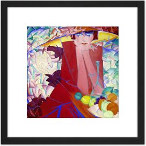 Artery8 Gestel Portrait Else Berg Modernist Painting 8X8 Inch Square Wooden Framed Wall Art Print Picture with Mount in Black Black Artery8 Gestel Portrait Else Berg Modernist Painting 8X8 Inch Square Wooden Framed Wall Art Print Picture with Mount in Black Black