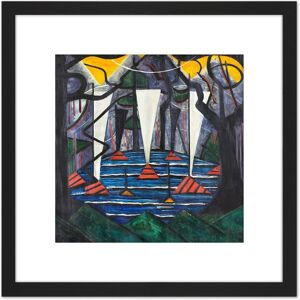 Artery8 Jacoba Van Heemskerck Composition No 23 8X8 Inch Square Wooden Framed Wall Art Print Picture with Mount in Black Black Artery8 Jacoba Van Heemskerck Composition No 23 8X8 Inch Square Wooden Framed Wall Art Print Picture with Mount in Black Black