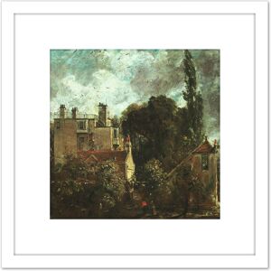 Artery8 John Constable The Grove Or The Admirals House In Hampstead 8X8 Inch Square Wooden Framed Wall Art Print Picture with Mount in White White Artery8 John Constable The Grove Or The Admirals House In Hampstead 8X8 Inch Square Wooden Framed Wall Art Print Picture with Mount in White White