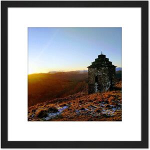Artery8 Koumu Inveraray View Scotland Highlands Sunny Building 8X8 Inch Square Wooden Framed Wall Art Print Picture with Mount in Black Black Artery8 Koumu Inveraray View Scotland Highlands Sunny Building 8X8 Inch Square Wooden Framed Wall Art Print Picture with Mount in Black Black