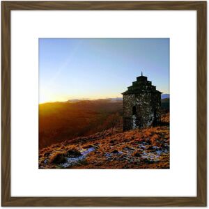 Artery8 Koumu Inveraray View Scotland Highlands Sunny Building 8X8 Inch Square Wooden Framed Wall Art Print Picture with Mount in Brown Brown Artery8 Koumu Inveraray View Scotland Highlands Sunny Building 8X8 Inch Square Wooden Framed Wall Art Print Picture with Mount in Brown Brown