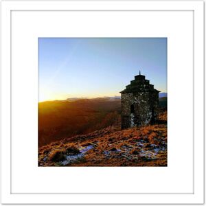 Artery8 Koumu Inveraray View Scotland Highlands Sunny Building 8X8 Inch Square Wooden Framed Wall Art Print Picture with Mount in White White Artery8 Koumu Inveraray View Scotland Highlands Sunny Building 8X8 Inch Square Wooden Framed Wall Art Print Picture with Mount in White White