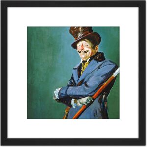 Artery8 Luks Actor Otis Skinner As Philippe Bridau Painting 8X8 Inch Square Wooden Framed Wall Art Print Picture with Mount in Black Black Artery8 Luks Actor Otis Skinner As Philippe Bridau Painting 8X8 Inch Square Wooden Framed Wall Art Print Picture with Mount in Black Black