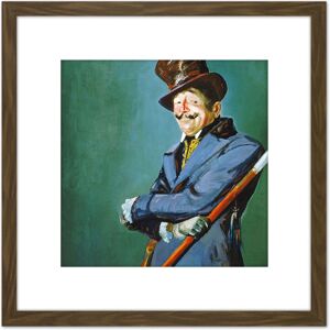 Artery8 Luks Actor Otis Skinner As Philippe Bridau Painting 8X8 Inch Square Wooden Framed Wall Art Print Picture with Mount in Brown Brown Artery8 Luks Actor Otis Skinner As Philippe Bridau Painting 8X8 Inch Square Wooden Framed Wall Art Print Picture with Mount in Brown Brown