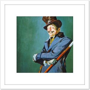 Artery8 Luks Actor Otis Skinner As Philippe Bridau Painting 8X8 Inch Square Wooden Framed Wall Art Print Picture with Mount in White White Artery8 Luks Actor Otis Skinner As Philippe Bridau Painting 8X8 Inch Square Wooden Framed Wall Art Print Picture with Mount in White White