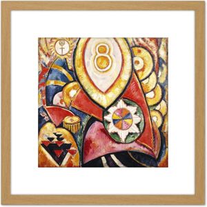Artery8 Marsden Hartley Abstract Painting No.48 8X8 Inch Square Wooden Framed Wall Art Print Picture with Mount in Light Oak Light Oak Artery8 Marsden Hartley Abstract Painting No.48 8X8 Inch Square Wooden Framed Wall Art Print Picture with Mount in Light Oak Light Oak