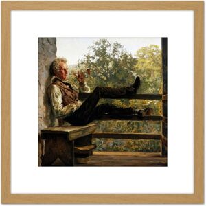 Artery8 Mayer Independence Squire Jack Porter Painting 8X8 Inch Square Wooden Framed Wall Art Print Picture with Mount in Light Oak Light Oak Artery8 Mayer Independence Squire Jack Porter Painting 8X8 Inch Square Wooden Framed Wall Art Print Picture with Mount in Light Oak Light Oak