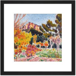 Artery8 O Conor Cassis Landscape France Painting 8X8 Inch Square Wooden Framed Wall Art Print Picture with Mount in Black Black Artery8 O Conor Cassis Landscape France Painting 8X8 Inch Square Wooden Framed Wall Art Print Picture with Mount in Black Black
