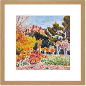 Artery8 O Conor Cassis Landscape France Painting 8X8 Inch Square Wooden Framed Wall Art Print Picture with Mount in Light Oak Light Oak Artery8 O Conor Cassis Landscape France Painting 8X8 Inch Square Wooden Framed Wall Art Print Picture with Mount in Light Oak Light Oak