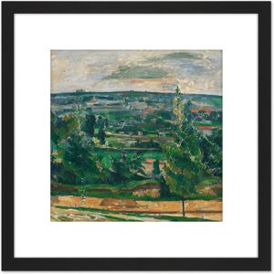 Artery8 Paul Cezanne Landscape From Jas De Bouffan 8X8 Inch Square Wooden Framed Wall Art Print Picture with Mount in Black Black Artery8 Paul Cezanne Landscape From Jas De Bouffan 8X8 Inch Square Wooden Framed Wall Art Print Picture with Mount in Black Black