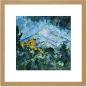Artery8 Paul Cezanne Mont Sainte Victoire & Chateau Noir 8X8 Inch Square Wooden Framed Wall Art Print Picture with Mount in Light Oak Light Oak Artery8 Paul Cezanne Mont Sainte Victoire & Chateau Noir 8X8 Inch Square Wooden Framed Wall Art Print Picture with Mount in Light Oak Light Oak