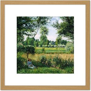 Artery8 Pissarro Morning Sunlight Effect Eragny Cropped 8X8 Inch Square Wooden Framed Wall Art Print Picture with Mount in Light Oak Light Oak Artery8 Pissarro Morning Sunlight Effect Eragny Cropped 8X8 Inch Square Wooden Framed Wall Art Print Picture with Mount in Light Oak Light Oak