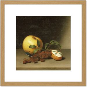 Artery8 Raphaelle Peale Still Life With Cake 8X8 Inch Square Wooden Framed Wall Art Print Picture with Mount in Light Oak Light Oak Artery8 Raphaelle Peale Still Life With Cake 8X8 Inch Square Wooden Framed Wall Art Print Picture with Mount in Light Oak Light Oak