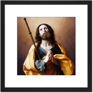 Artery8 Reni Saint James Greater Painting 8X8 Inch Square Wooden Framed Wall Art Print Picture with Mount in Black Black Artery8 Reni Saint James Greater Painting 8X8 Inch Square Wooden Framed Wall Art Print Picture with Mount in Black Black