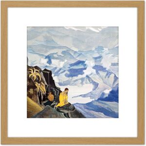 Artery8 Roerich Drops Of Life Landscape Painting 8X8 Inch Square Wooden Framed Wall Art Print Picture with Mount in Light Oak Light Oak Artery8 Roerich Drops Of Life Landscape Painting 8X8 Inch Square Wooden Framed Wall Art Print Picture with Mount in Light Oak Light Oak