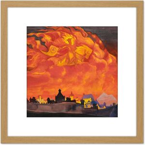 Artery8 Roerich Saint Sophia Almighty Wisdom Symbolism Painting 8X8 Inch Square Wooden Framed Wall Art Print Picture with Mount in Light Oak Light Oak Artery8 Roerich Saint Sophia Almighty Wisdom Symbolism Painting 8X8 Inch Square Wooden Framed Wall Art Print Picture with Mount in Light Oak Light Oak