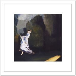 Artery8 Shinn Keiths Union Square Painting 8X8 Inch Square Wooden Framed Wall Art Print Picture with Mount in White White Artery8 Shinn Keiths Union Square Painting 8X8 Inch Square Wooden Framed Wall Art Print Picture with Mount in White White