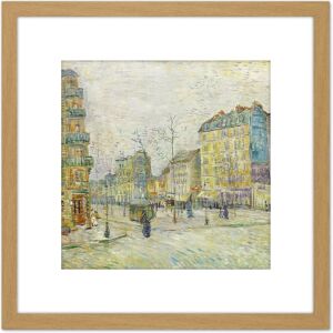 Artery8 Vincent Van Gogh Boulevard De Clichy 8X8 Inch Square Wooden Framed Wall Art Print Picture with Mount in Light Oak Light Oak Artery8 Vincent Van Gogh Boulevard De Clichy 8X8 Inch Square Wooden Framed Wall Art Print Picture with Mount in Light Oak Light Oak