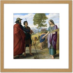 Artery8 Von Carolsfeld Ruth Boaz Field Biblical Painting 8X8 Inch Square Wooden Framed Wall Art Print Picture with Mount in Light Oak Light Oak Artery8 Von Carolsfeld Ruth Boaz Field Biblical Painting 8X8 Inch Square Wooden Framed Wall Art Print Picture with Mount in Light Oak Light Oak