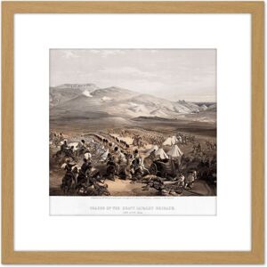 Artery8 Simpson Crimean War Battle Balaklava Cavalry 8X8 Inch Square Wooden Framed Wall Art Print Picture with Mount in Light Oak Light Oak Artery8 Simpson Crimean War Battle Balaklava Cavalry 8X8 Inch Square Wooden Framed Wall Art Print Picture with Mount in Light Oak Light Oak