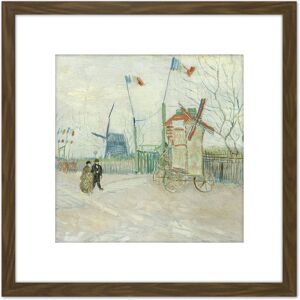 Artery8 Van Gogh Impasse Freres Stalemate Brothers Painting 8X8 Inch Square Wooden Framed Wall Art Print Picture with Mount in Brown Brown Artery8 Van Gogh Impasse Freres Stalemate Brothers Painting 8X8 Inch Square Wooden Framed Wall Art Print Picture with Mount in Brown Brown