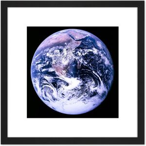 Artery8 Space NASA Earth Apollo 17 Blue Marble Photograph 8X8 Inch Square Wooden Framed Wall Art Print Picture with Mount in Black Black Artery8 Space NASA Earth Apollo 17 Blue Marble Photograph 8X8 Inch Square Wooden Framed Wall Art Print Picture with Mount in Black Black