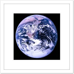 Artery8 Space NASA Earth Apollo 17 Blue Marble Photograph 8X8 Inch Square Wooden Framed Wall Art Print Picture with Mount in White White Artery8 Space NASA Earth Apollo 17 Blue Marble Photograph 8X8 Inch Square Wooden Framed Wall Art Print Picture with Mount in White White