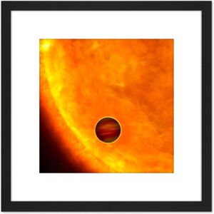 Artery8 Space NASA Planet Heic0612bH Orbiting Star Illustration 8X8 Inch Square Wooden Framed Wall Art Print Picture with Mount in Black Black Artery8 Space NASA Planet Heic0612bH Orbiting Star Illustration 8X8 Inch Square Wooden Framed Wall Art Print Picture with Mount in Black Black