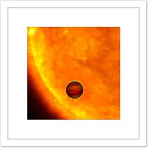 Artery8 Space NASA Planet Heic0612bH Orbiting Star Illustration 8X8 Inch Square Wooden Framed Wall Art Print Picture with Mount in White White Artery8 Space NASA Planet Heic0612bH Orbiting Star Illustration 8X8 Inch Square Wooden Framed Wall Art Print Picture with Mount in White White