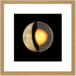 Artery8 Space NASA Planet Mars Interior Core Mantle Illustration 8X8 Inch Square Wooden Framed Wall Art Print Picture with Mount in Light Oak Light Oak Artery8 Space NASA Planet Mars Interior Core Mantle Illustration 8X8 Inch Square Wooden Framed Wall Art Print Picture with Mount in Light Oak Light Oak