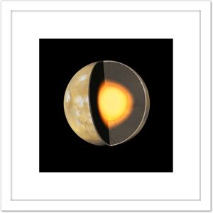 Artery8 Space NASA Planet Mars Interior Core Mantle Illustration 8X8 Inch Square Wooden Framed Wall Art Print Picture with Mount in White White Artery8 Space NASA Planet Mars Interior Core Mantle Illustration 8X8 Inch Square Wooden Framed Wall Art Print Picture with Mount in White White