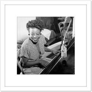 Artery8 Gottleib Portrait Jazz Pianist Mary Lou Williams 1946 Photo 8X8 Inch Square Wooden Framed Wall Art Print Picture with Mount in White White Artery8 Gottleib Portrait Jazz Pianist Mary Lou Williams 1946 Photo 8X8 Inch Square Wooden Framed Wall Art Print Picture with Mount in White White